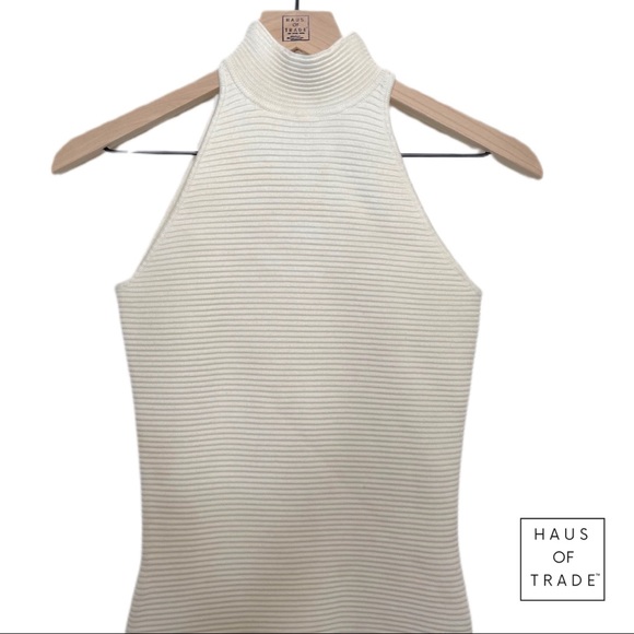 TORN White Halter Knit Dress - Picture 5 of 15